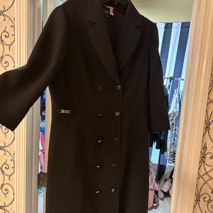 Black Tahari dress coat